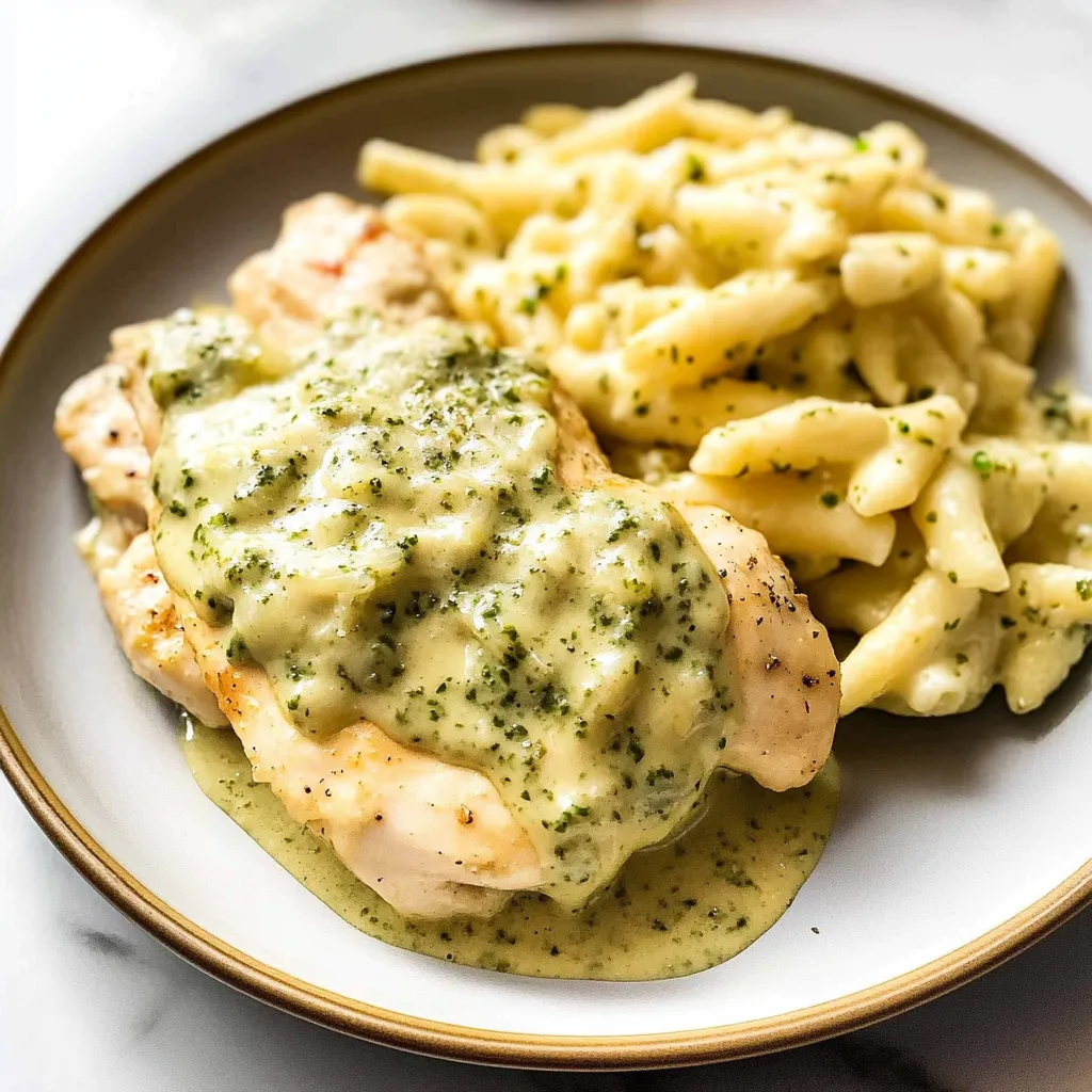CREAMY PESTO CHICKEN