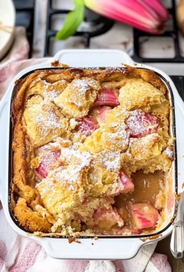 Easy From Scratch Rhubarb Dump Cake
