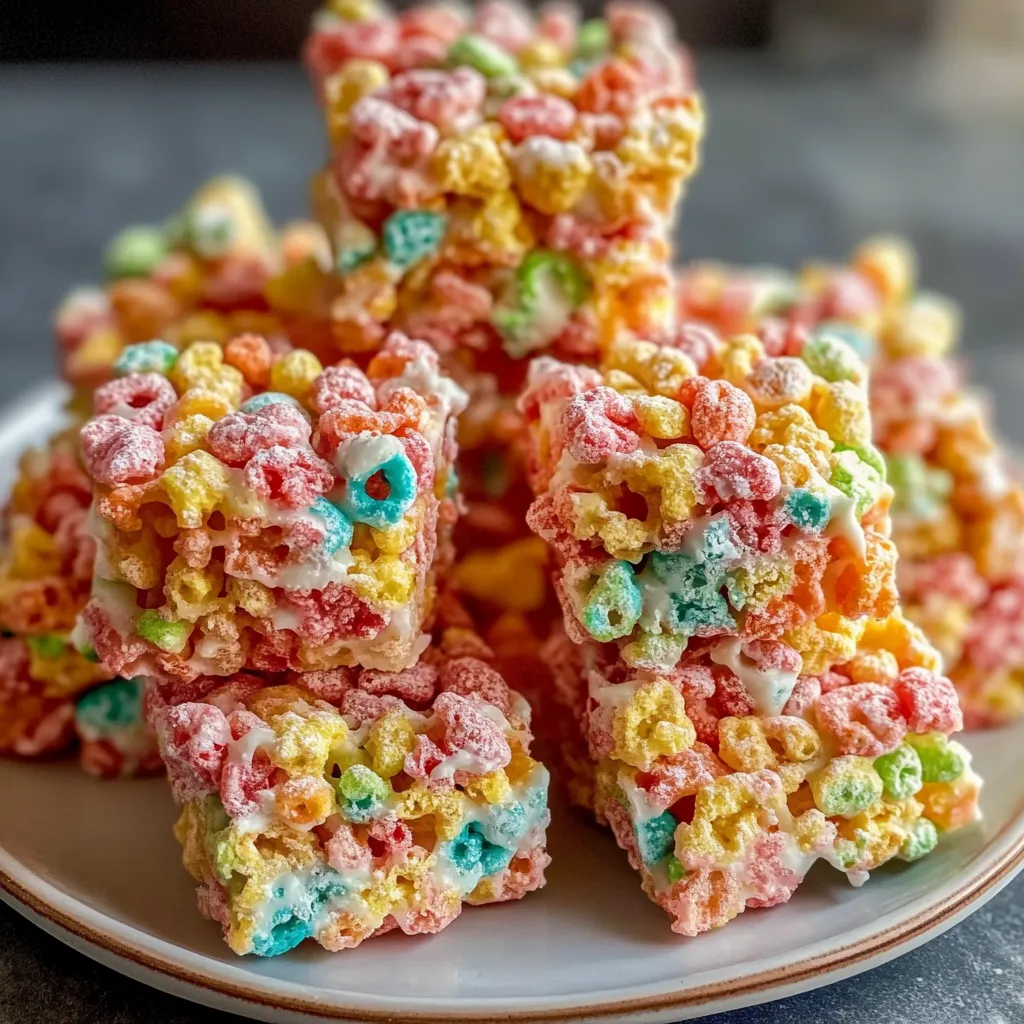 Fruity Pebbles Rice Krispie Treats
