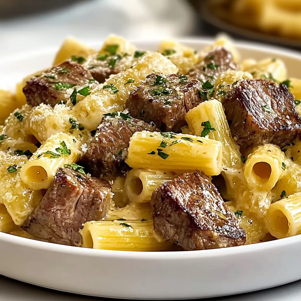 Garlic Butter Steak Rigatoni (Easy & Creamy Family Favorite)