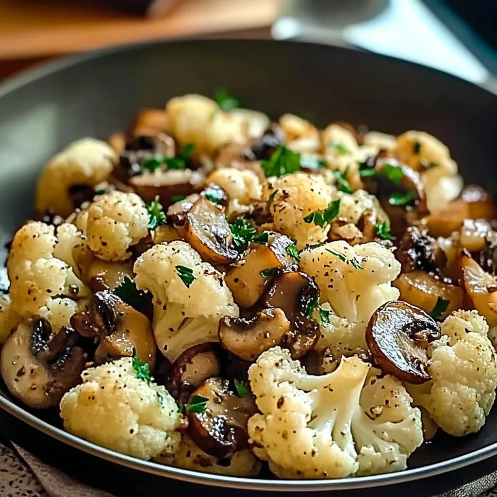 Garlic Cauliflower Mushroom Skillet: Quick & Delicious Dish