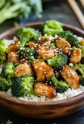 Sesame Chicken and Broccoli