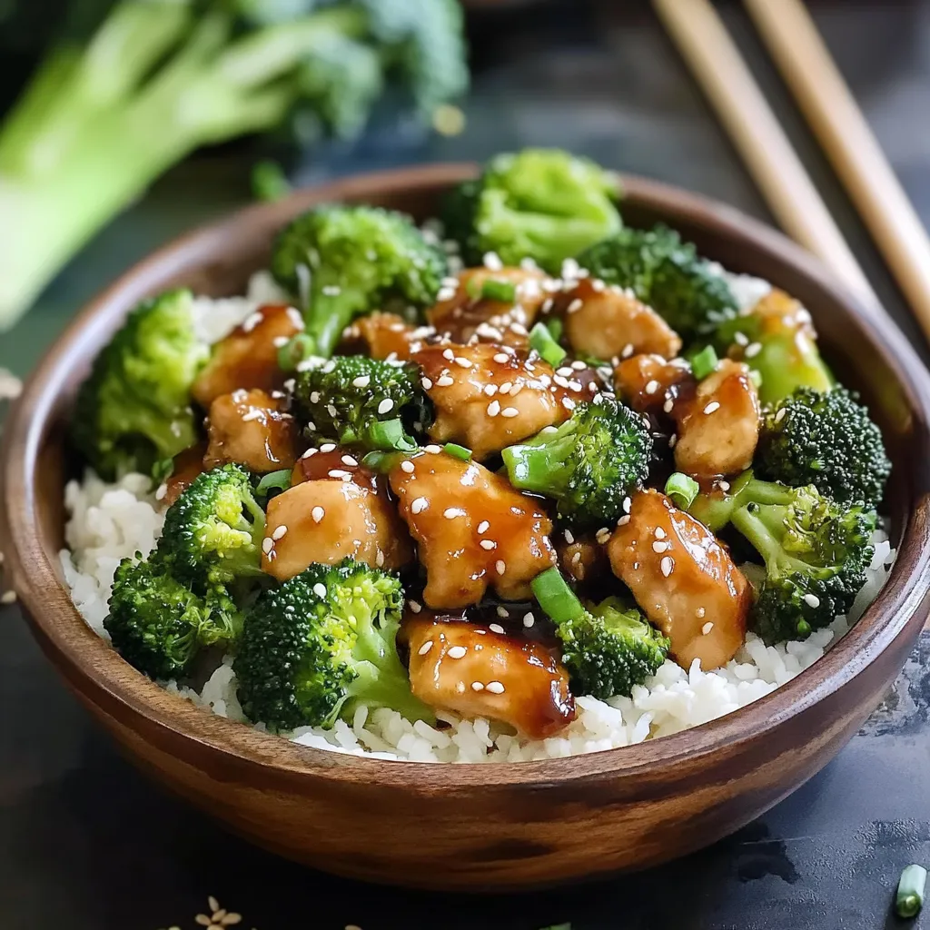 Sesame Chicken and Broccoli