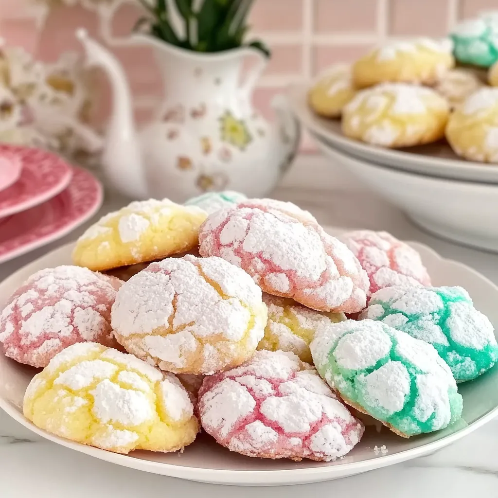 Springtime Crinkle Cookies Recipe