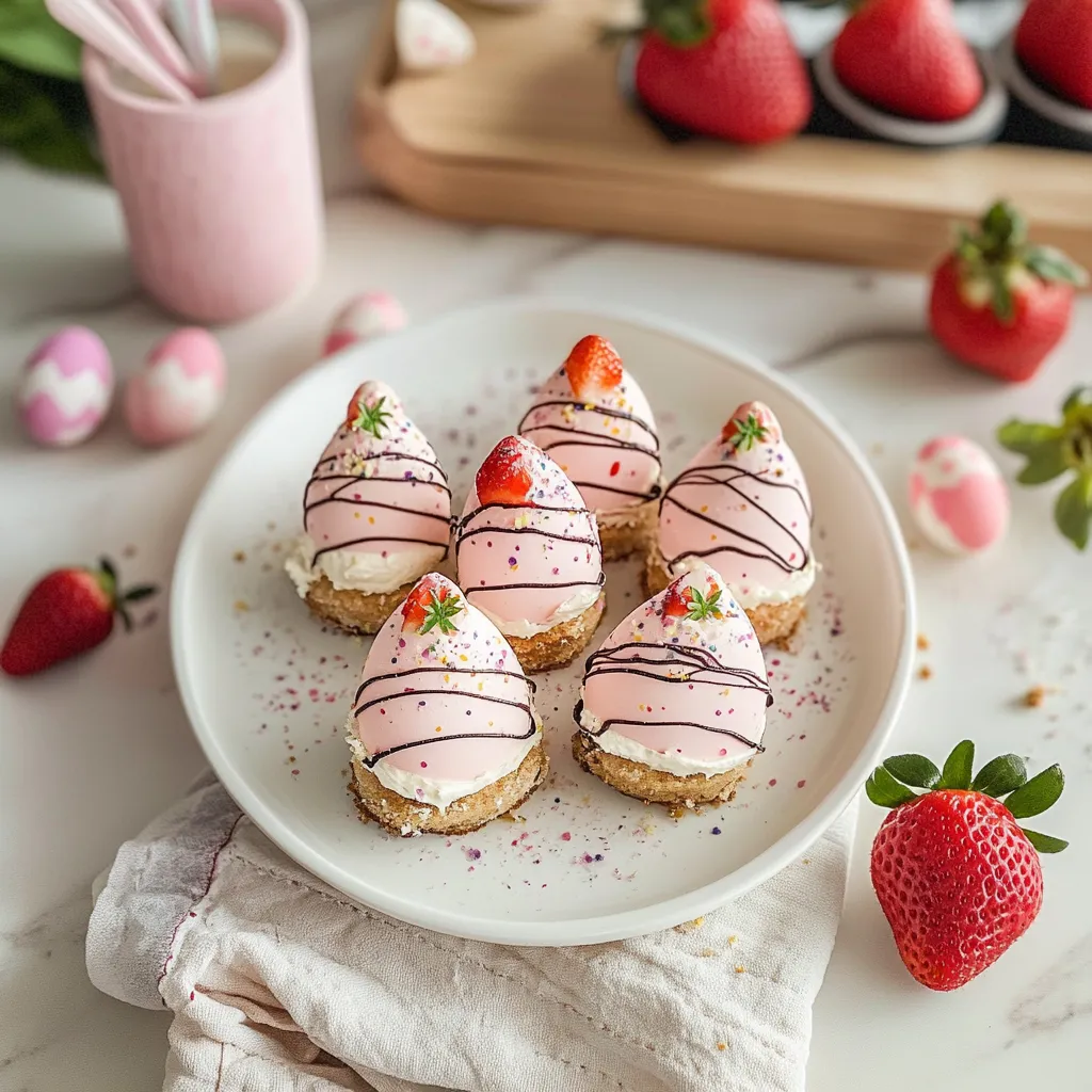 Strawberry Cheesecake Easter Egg