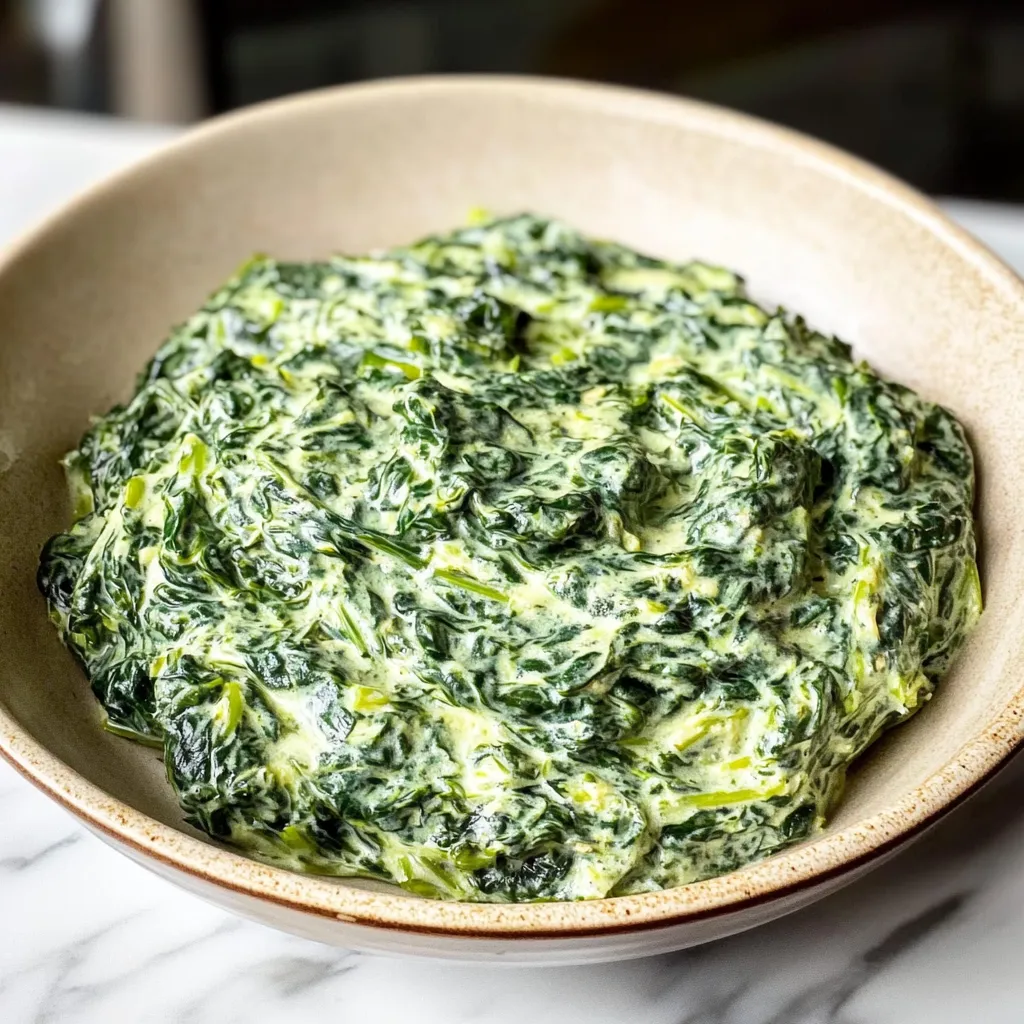 THE BEST CREAMED SPINACH