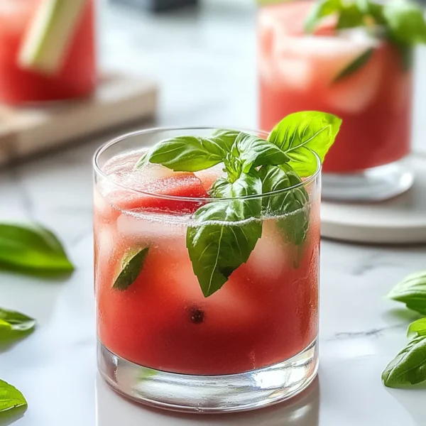 Watermelon Basil Cooler