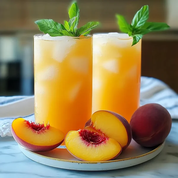 Sweet & Tart Peach Lemonade Recipe