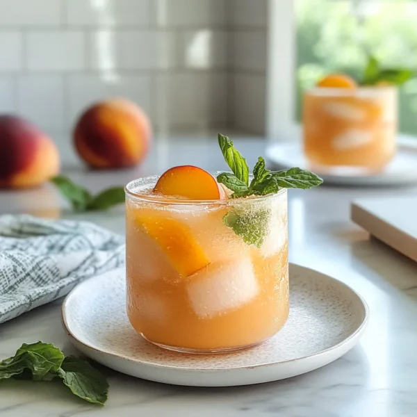 Ginger Peach Sparkler