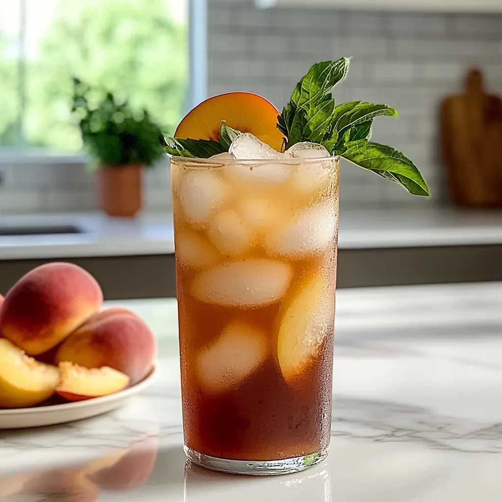 Peach Iced Tea Fizz