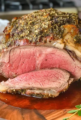 Herb-Crusted Rib-Eye Roast