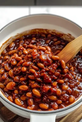 OUR FAVORITE SAUCY, SMOKY BAKED BEANS.