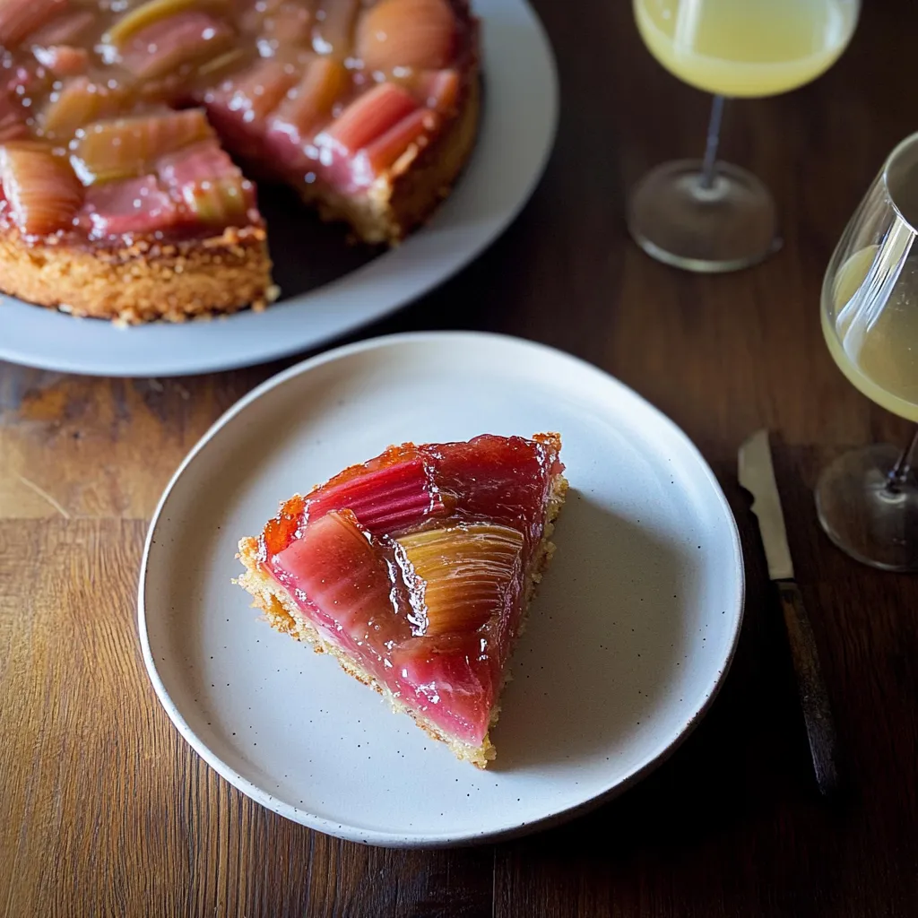 Rhubarb Upside-Down Cake