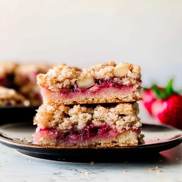 Strawberry Rhubarb Crumb Bars