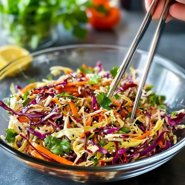 Asian Slaw with Sesame Dressing