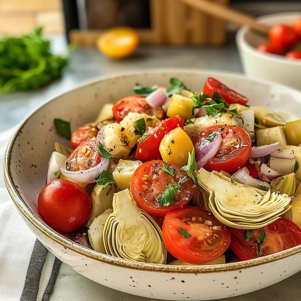 Tuscan Artichoke Tomato Salad