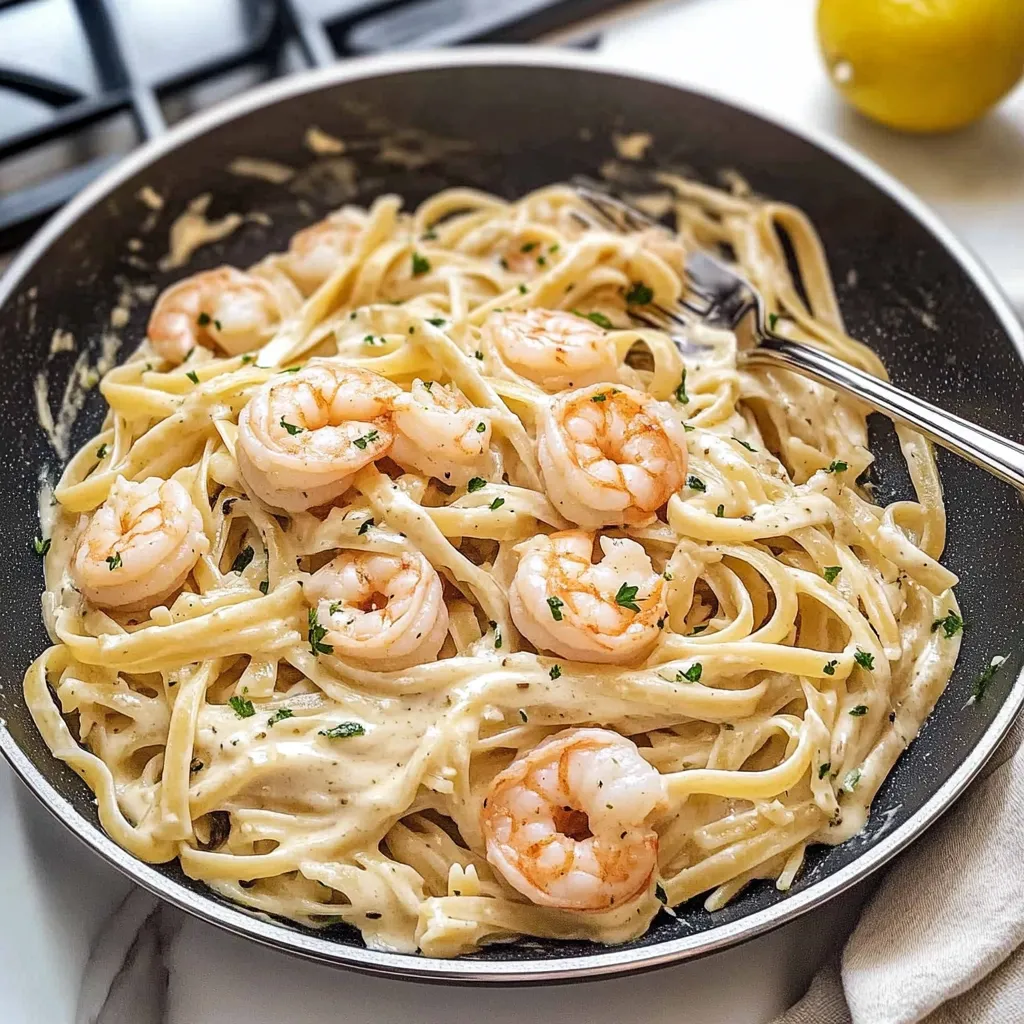 SHRIMP ALFREDO PASTA