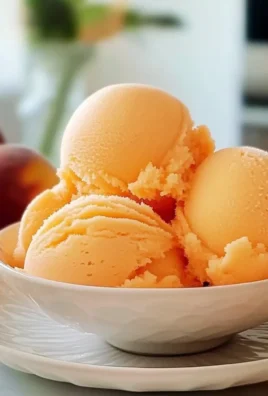 Easy Peach Sorbet