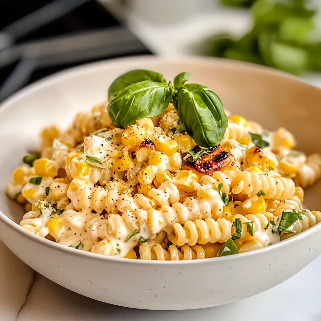 Creamy Street Corn Pasta Salad