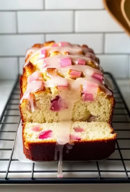 Rhubarb Bread Recipe with Sweet Glaze