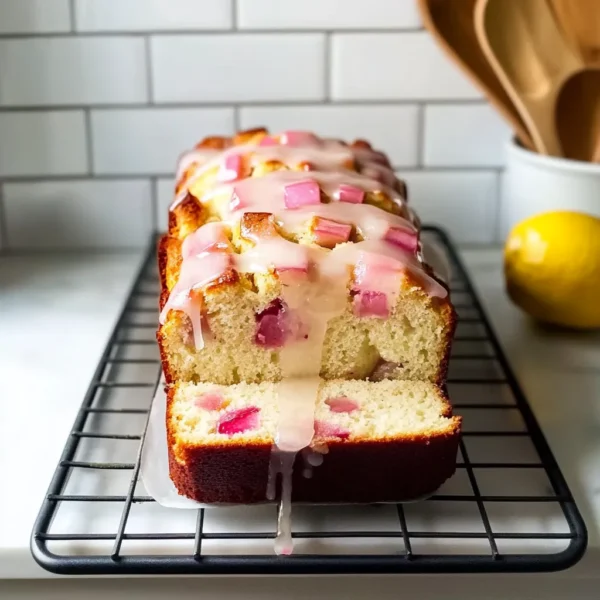 Rhubarb Bread Recipe with Sweet Glaze